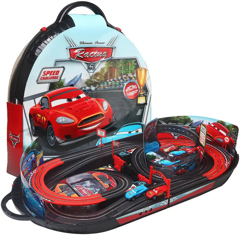 Disney Cars Lightning McQueen cartoon electric rail car toy creative educational boy toy car ornaments children's holiday gift