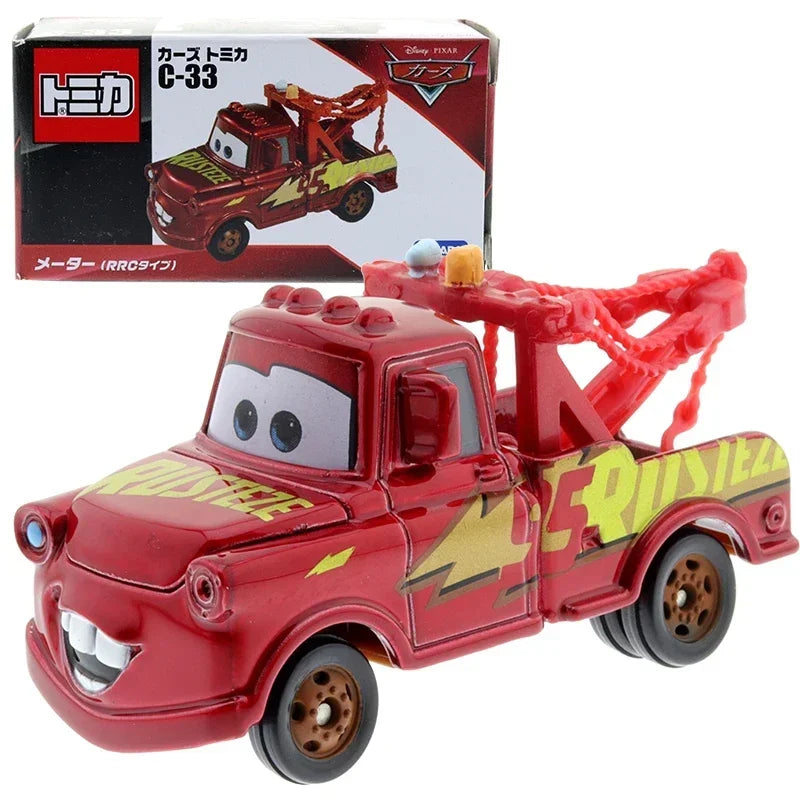 Takara Tomy Tomica Disney Lightning McQueen Mater  Diecast Metal Alloy Diecast Car Model Boys Toy Gift Christmas