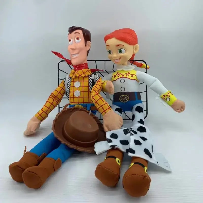 Disney Anime Toy Story Hot Sherif Woody Buzz Lightyear Car Dolls Plush Toy Outside Hang Toy Cute Auto Accessories Car Decoration
