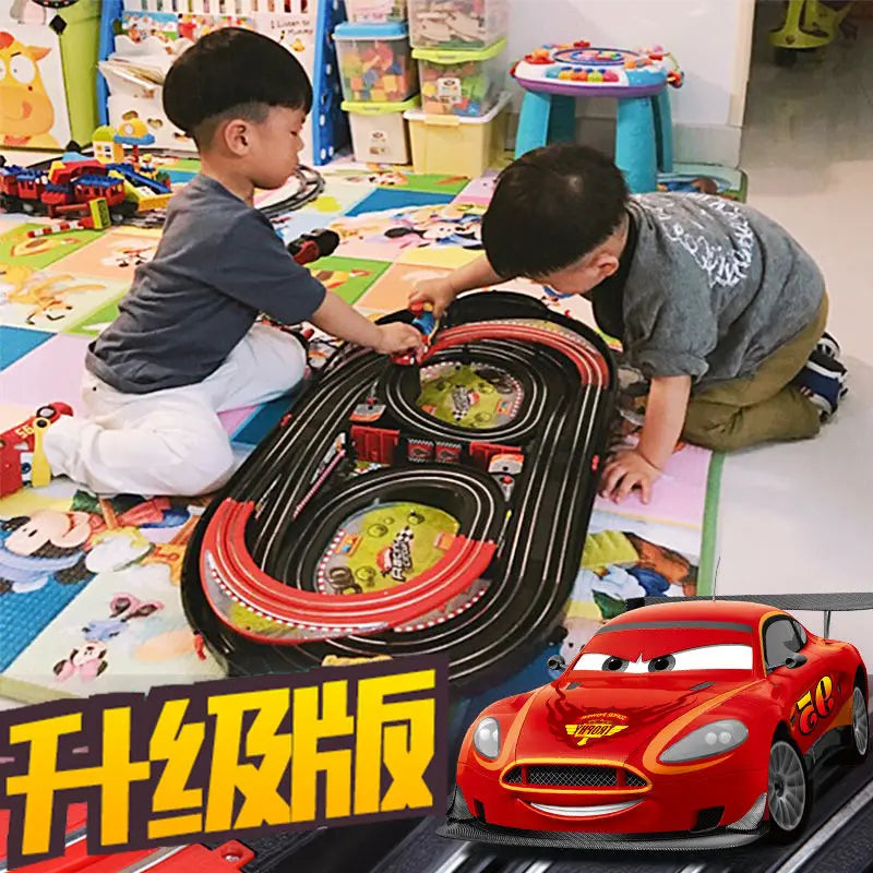 Disney Cars Lightning McQueen cartoon electric rail car toy creative educational boy toy car ornaments children's holiday gift