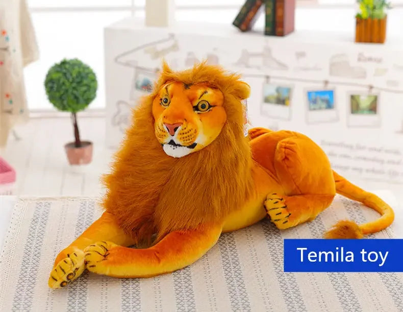 [Funny] Large 85cm Lion King Adult Simba Stuffed Plush doll toy simulation animal prone lion model kids child best gift