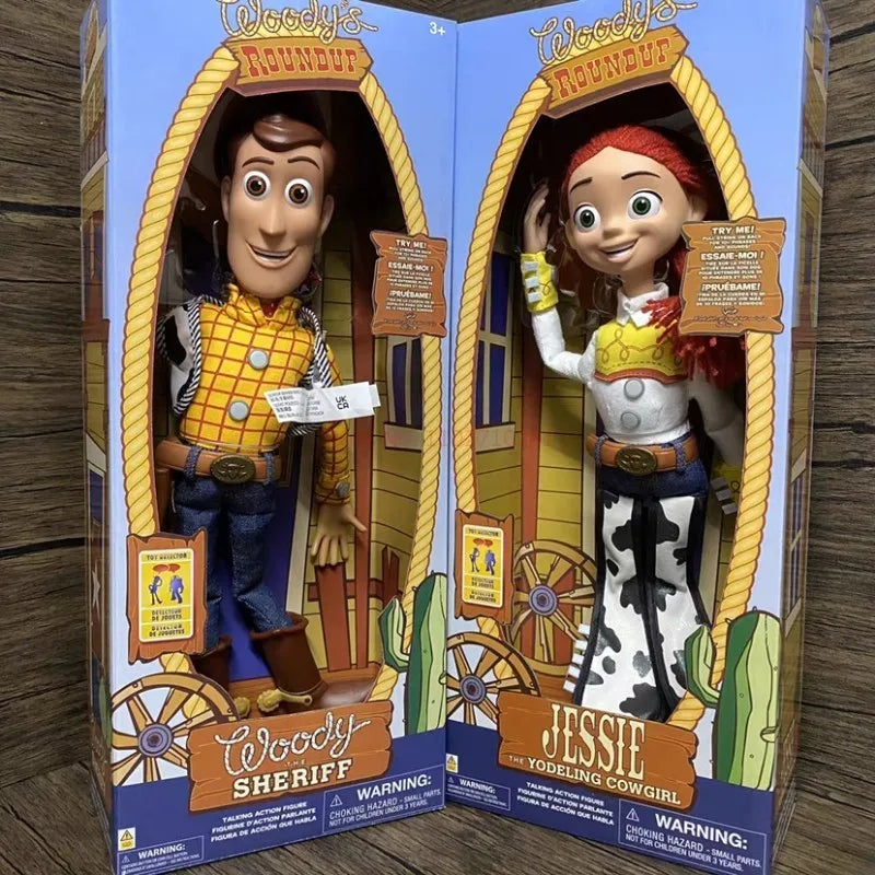Disney Toy Story 4 Talking Woody Buzz Jessie Rex Action Figures Anime Decoration Collection Figurine Gift Toy Mode Toy