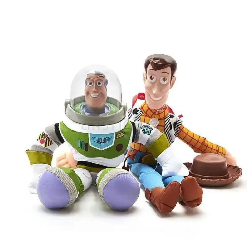 Disney Anime Toy Story Hot Sherif Woody Buzz Lightyear Car Dolls Plush Toy Outside Hang Toy Cute Auto Accessories Car Decoration