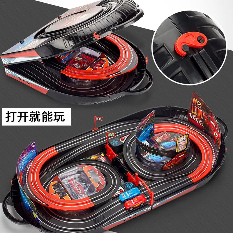 Disney Cars Lightning McQueen cartoon electric rail car toy creative educational boy toy car ornaments children's holiday gift