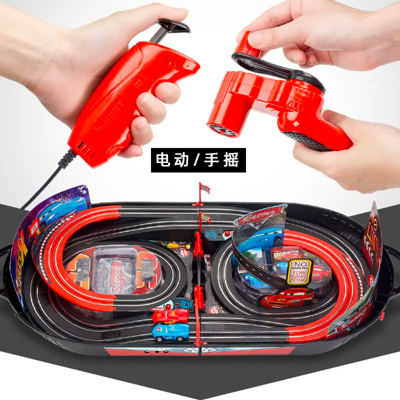 Disney Cars Lightning McQueen cartoon electric rail car toy creative educational boy toy car ornaments children's holiday gift