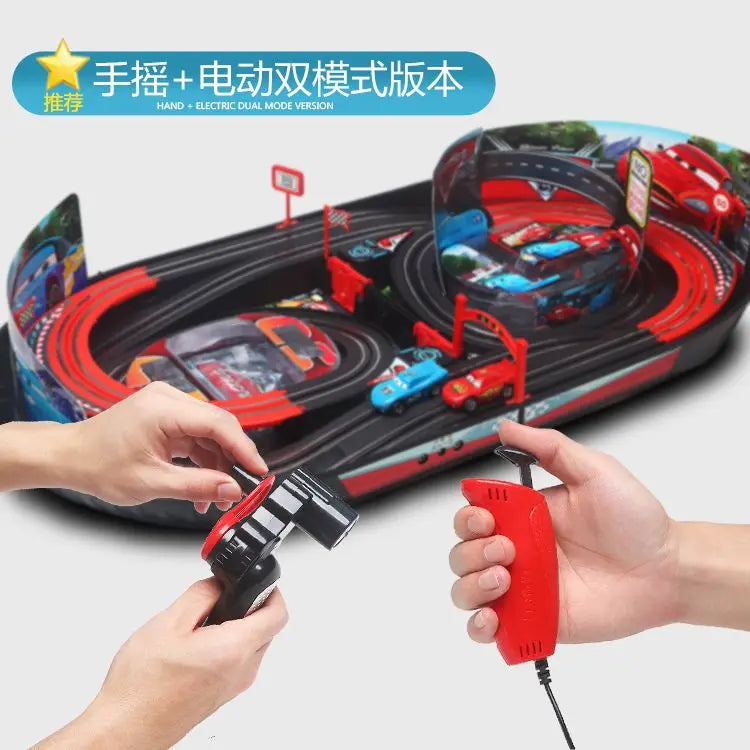 Disney Cars Lightning McQueen cartoon electric rail car toy creative educational boy toy car ornaments children's holiday gift