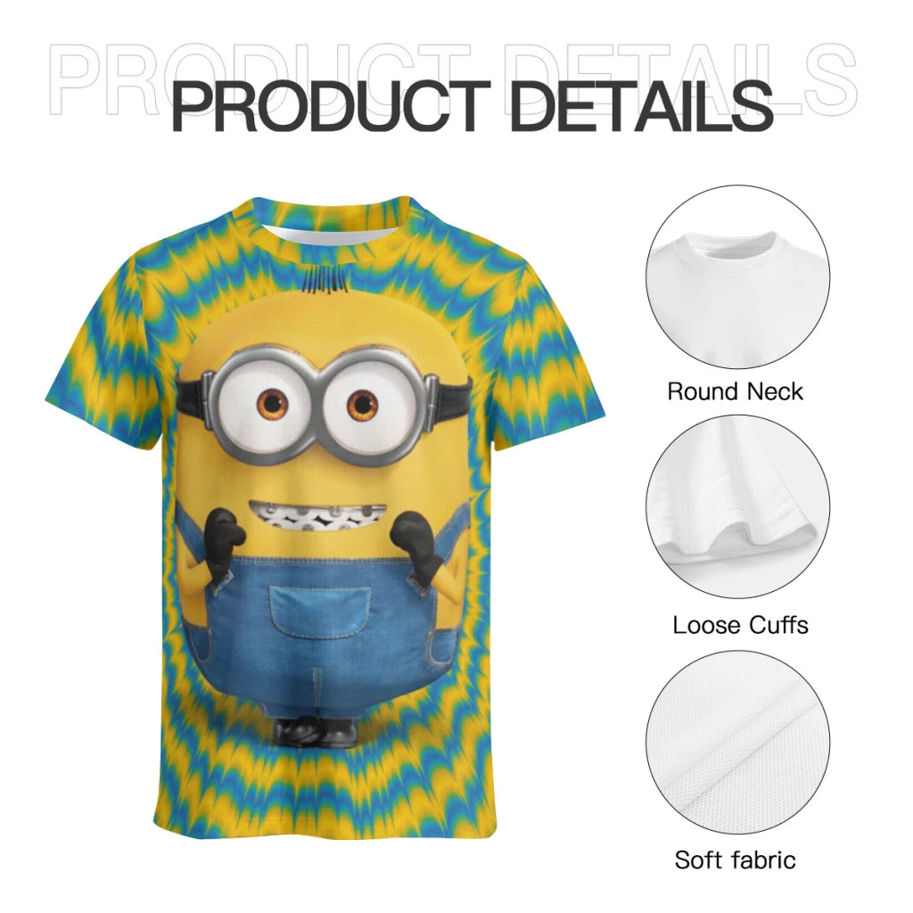 M-Minions Trending Products Men's Clothing Soft T-Shirt Sports Top Tees Breathable T Shirt For Male T shirts