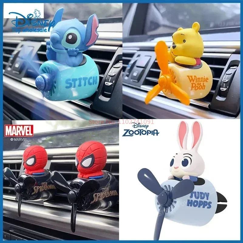 Disney Spiderman Disney Stitch Car Air Freshener Perfume Diffuser Outlet Fragrance Cartoon Decor Auto Accessorie Christmas Gift