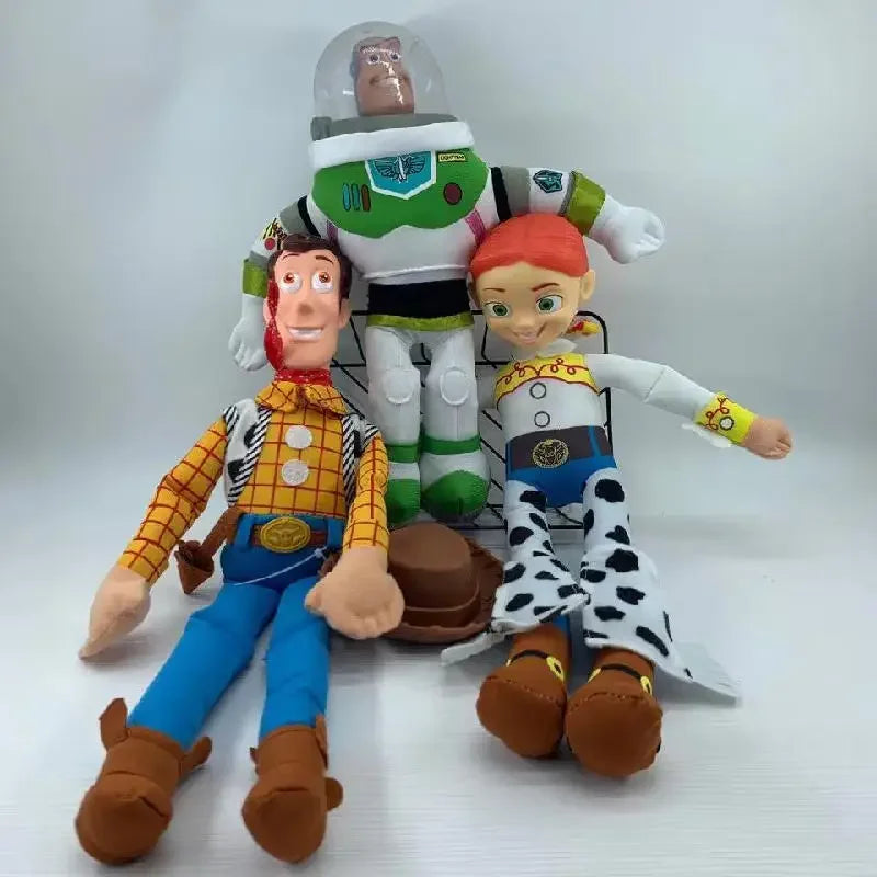 Disney Anime Toy Story Hot Sherif Woody Buzz Lightyear Car Dolls Plush Toy Outside Hang Toy Cute Auto Accessories Car Decoration