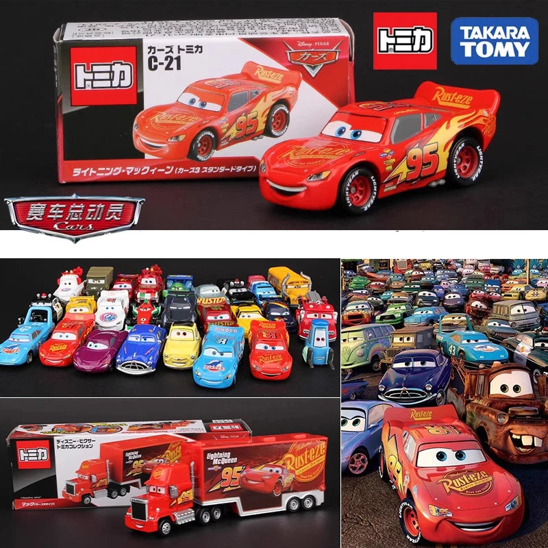 Takara Tomy Cars Lightning McQueen Jackson Storm Alloy car model die-casting collection gift giving classic children's gift toys